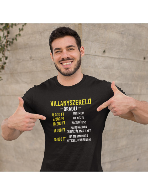 Villanyszerelő, Óradíj