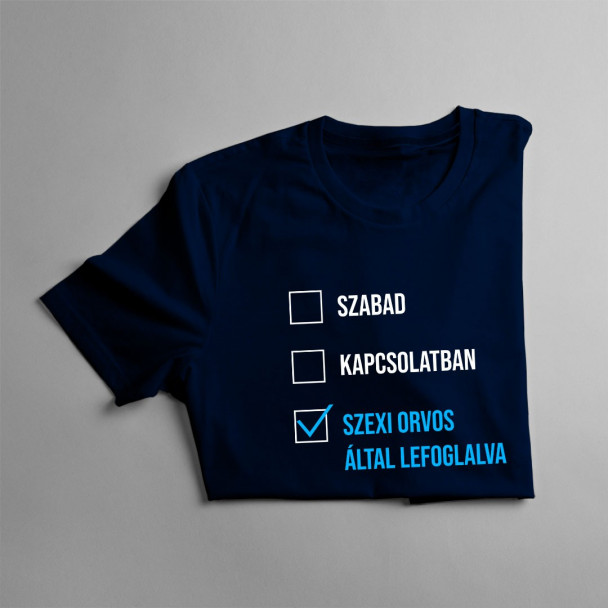 szabad/ kapcsolatban / szexi orvos által lefoglalva