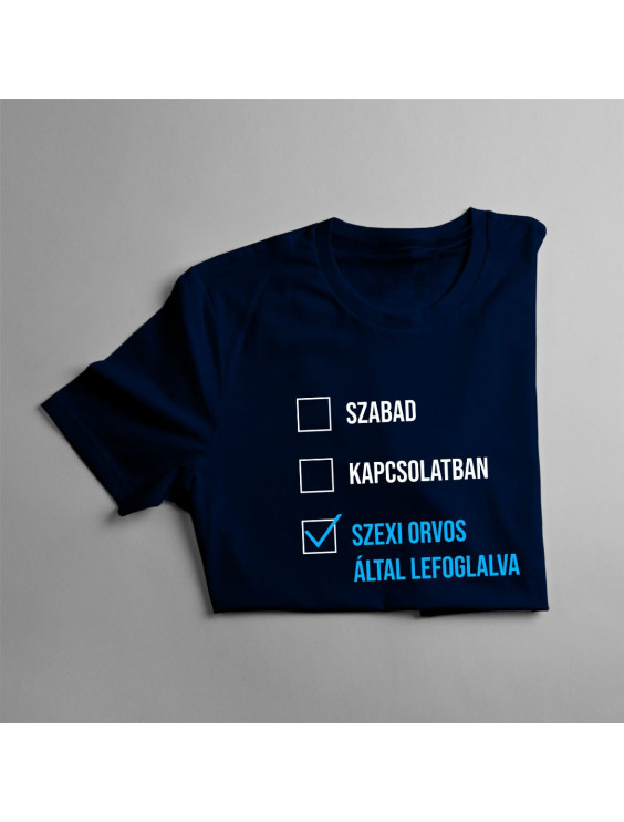 szabad/ kapcsolatban / szexi orvos által lefoglalva