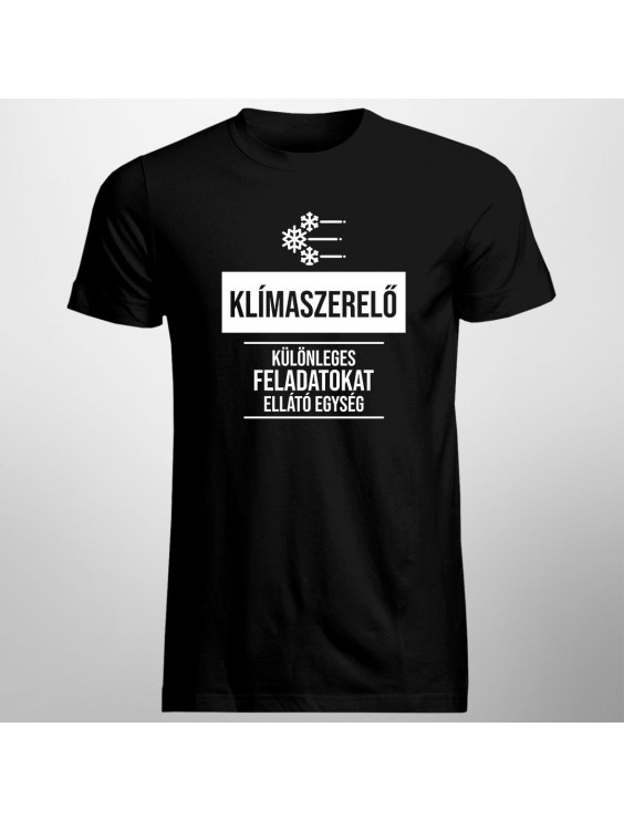 Klímaszerelő - különleges feladatokat ellátó egység