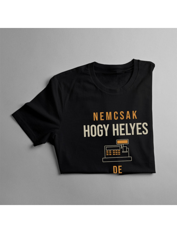 Nemcsak hogy helyes, de Pénztáros is