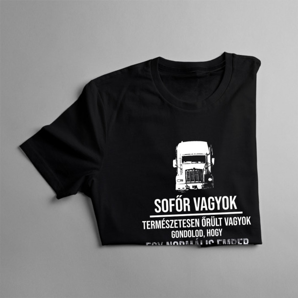 Sofőr vagyok - természetesen őrült vagyok. Gondolod, hogy egy normális ember ilyet csinálna?
