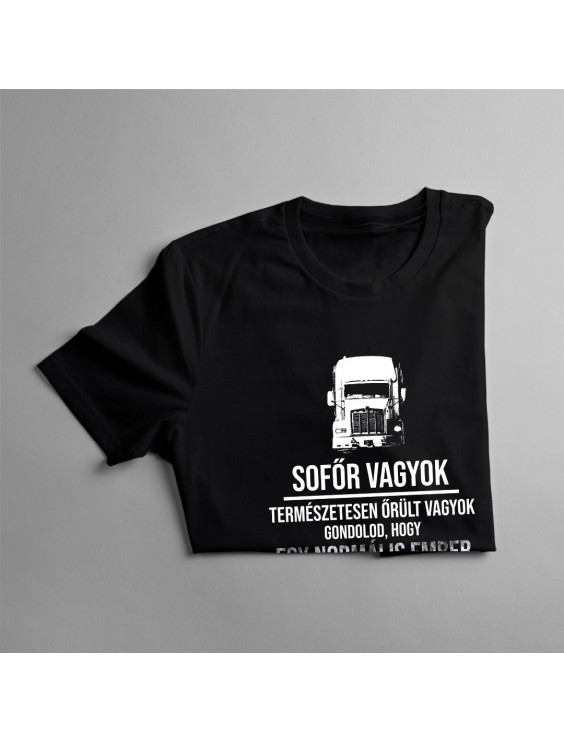 Sofőr vagyok - természetesen őrült vagyok. Gondolod, hogy egy normális ember ilyet csinálna?
