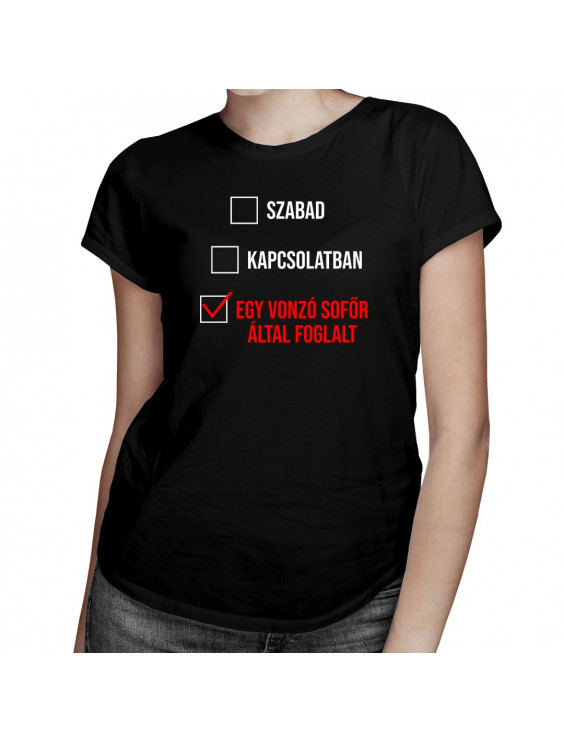 Szabad / kapcsolatban / egy vonzó sofőr által foglalt