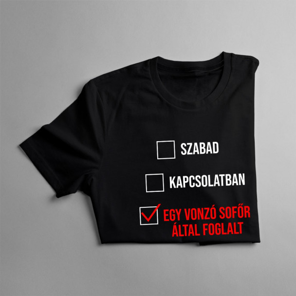 Szabad / kapcsolatban / egy vonzó sofőr által foglalt