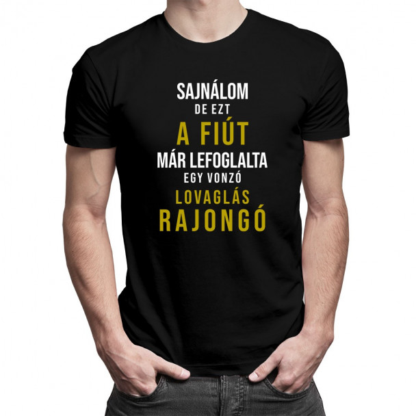 Sajnálom, de ezt a fiút már lefoglalta egy vonzó lovaglás rajongó