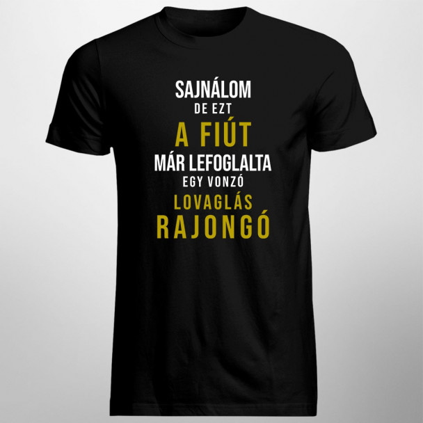 Sajnálom, de ezt a fiút már lefoglalta egy vonzó lovaglás rajongó